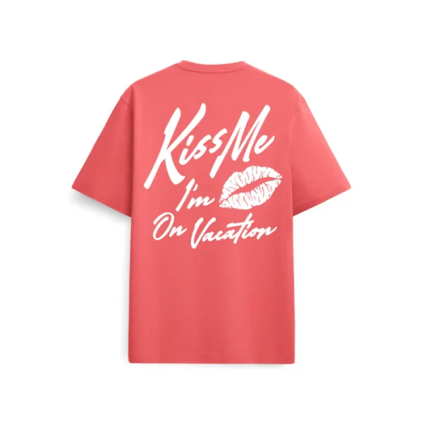 T-shirt Kiss Me Corallo - Image 2