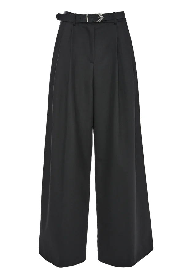 Pantaloni con pinces e cintura - Image 2